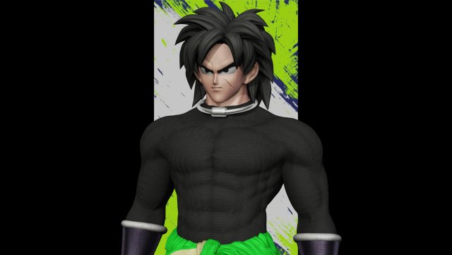 Broly dg super 3Dモデル .c4d .max .obj .3ds .fbx .stl .blend 
