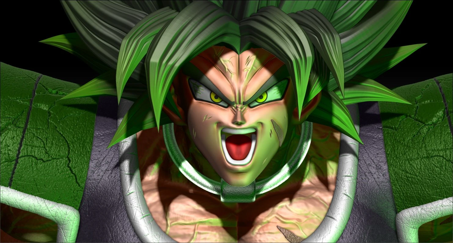 BROLY CRAZY DG SUPER 3D Print Model .c4d .max .obj .3ds .fbx .stl .blend