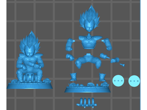 Vegeta Namek 3D Принт Модель