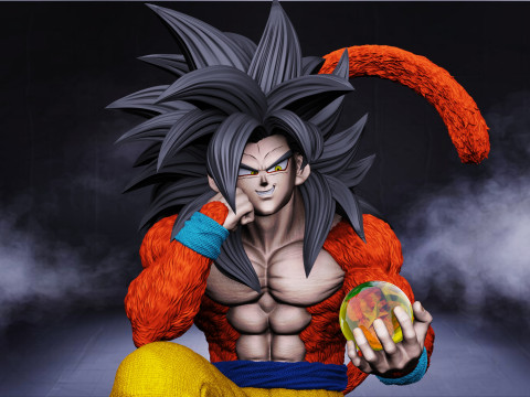 Goku ssj4 3D Model