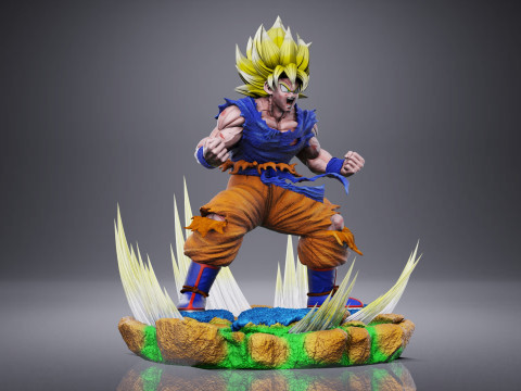 GOKU SSJ1 NAMEK SAGA Modello di stampa 3D