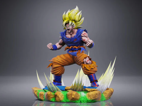 GOKU SSJ1 NAMEK SAGA 3D Print Model