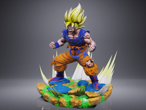 GOKU SSJ1 NAMEK SAGA 3D Принт Модель