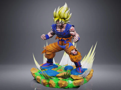 GOKU SSJ1 NAMEK SAGA 3D Print Model