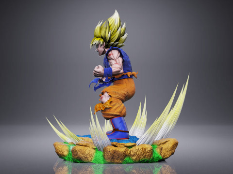 GOKU SSJ1 NAMEK SAGA 3D Принт Модель