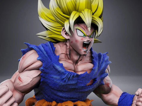 GOKU SSJ1 NAMEK SAGA 3D Print Model