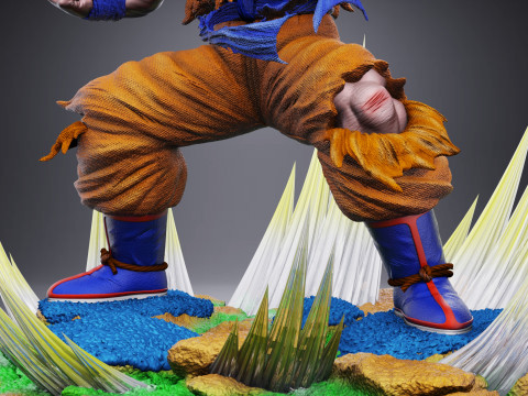 GOKU SSJ1 NAMEK SAGA 3D Принт Модель