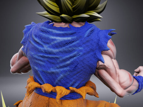GOKU SSJ1 NAMEK SAGA 3D Принт Модель