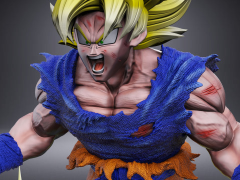 GOKU SSJ1 NAMEK SAGA 3D Принт Модель