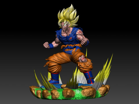 GOKU SSJ1 NAMEK SAGA 3D Принт Модель