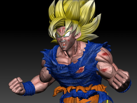 GOKU SSJ1 NAMEK SAGA 3D Принт Модель