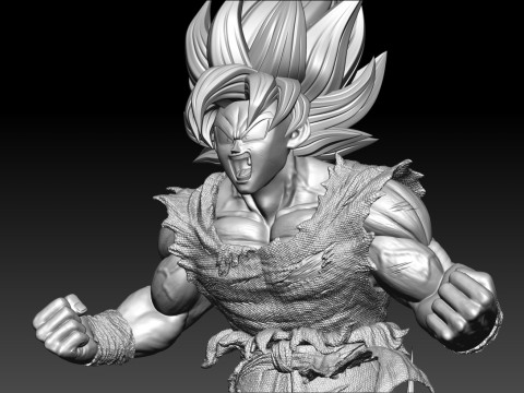 GOKU SSJ1 NAMEK SAGA 3D Принт Модель