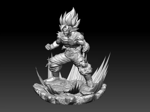 GOKU SSJ1 NAMEK SAGA 3D Print Model