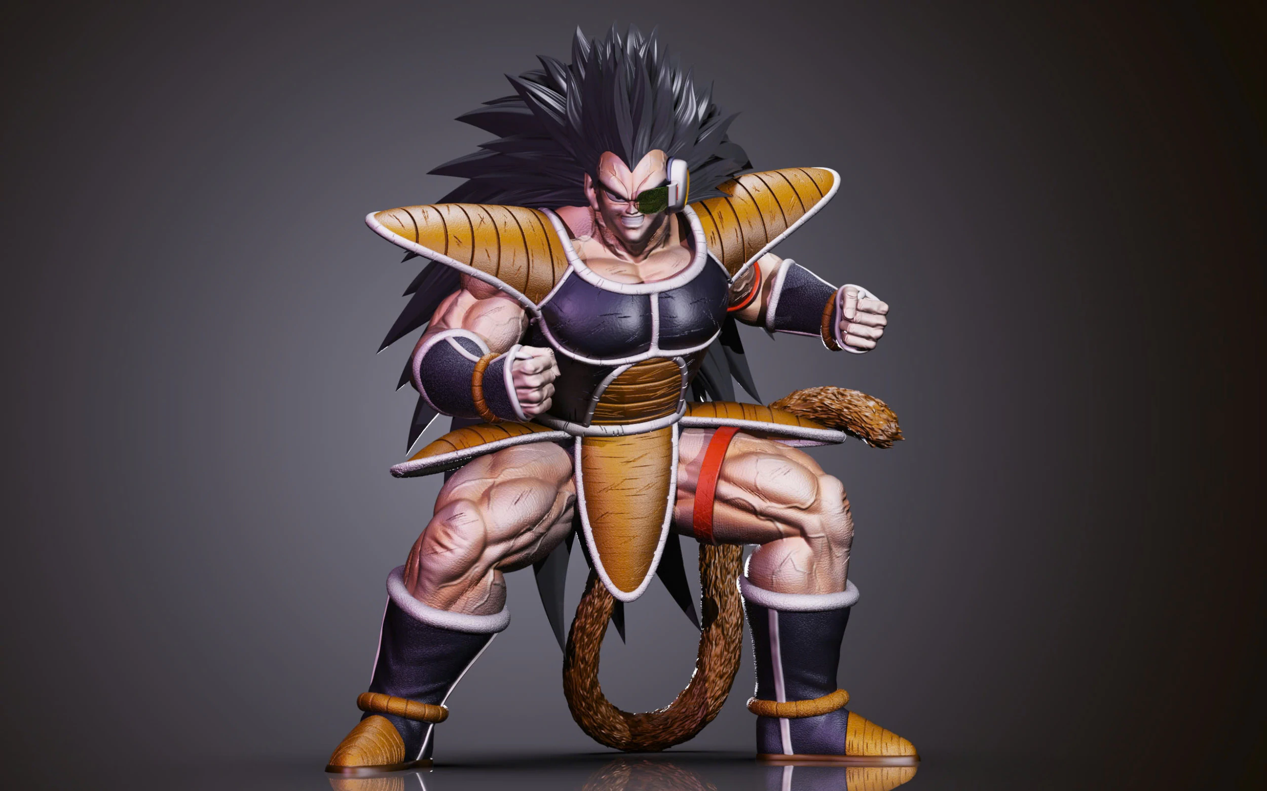 Raditz 3D Model .c4d .max .obj .3ds .fbx .stl .blend