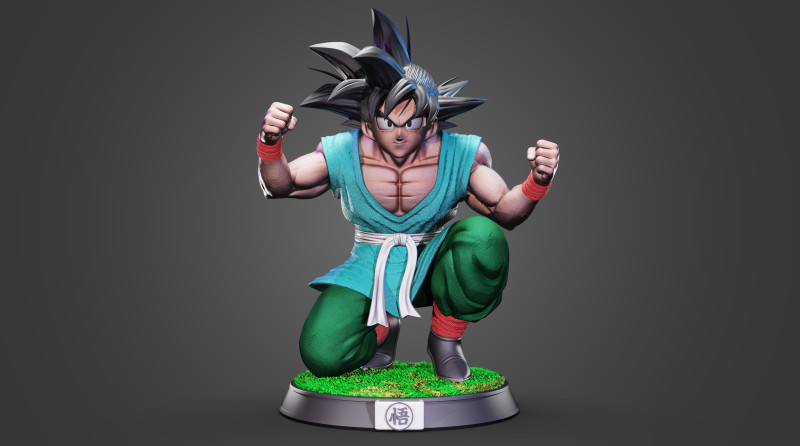 Goku 3D Model .c4d .max .obj .3ds .fbx .stl .blend
