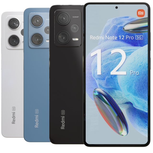 Redmi note 12 pro 3D Модель .c4d .max .obj .3ds .fbx .stl .blend 