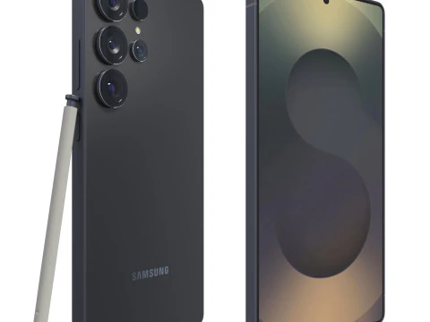 Samsung Galaxy S25 Ultra jet black 3D Model