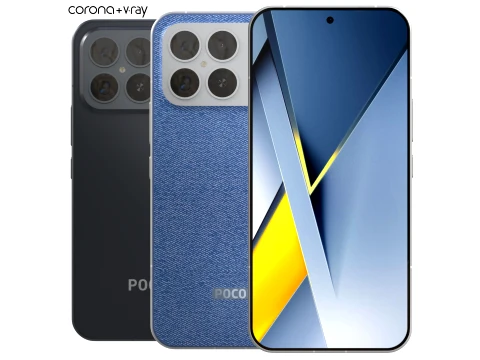 Poco F8 Ultra 3D Model
