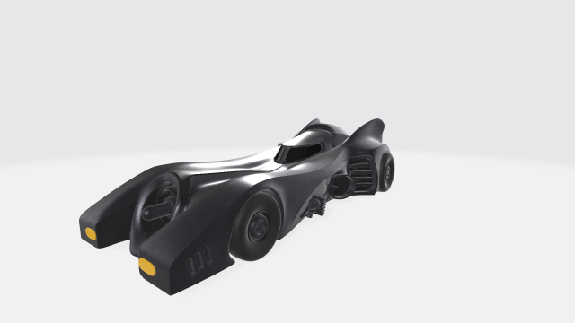 Batman mobile 1989 3D Model .c4d .max .obj .3ds .fbx .stl .blend 
