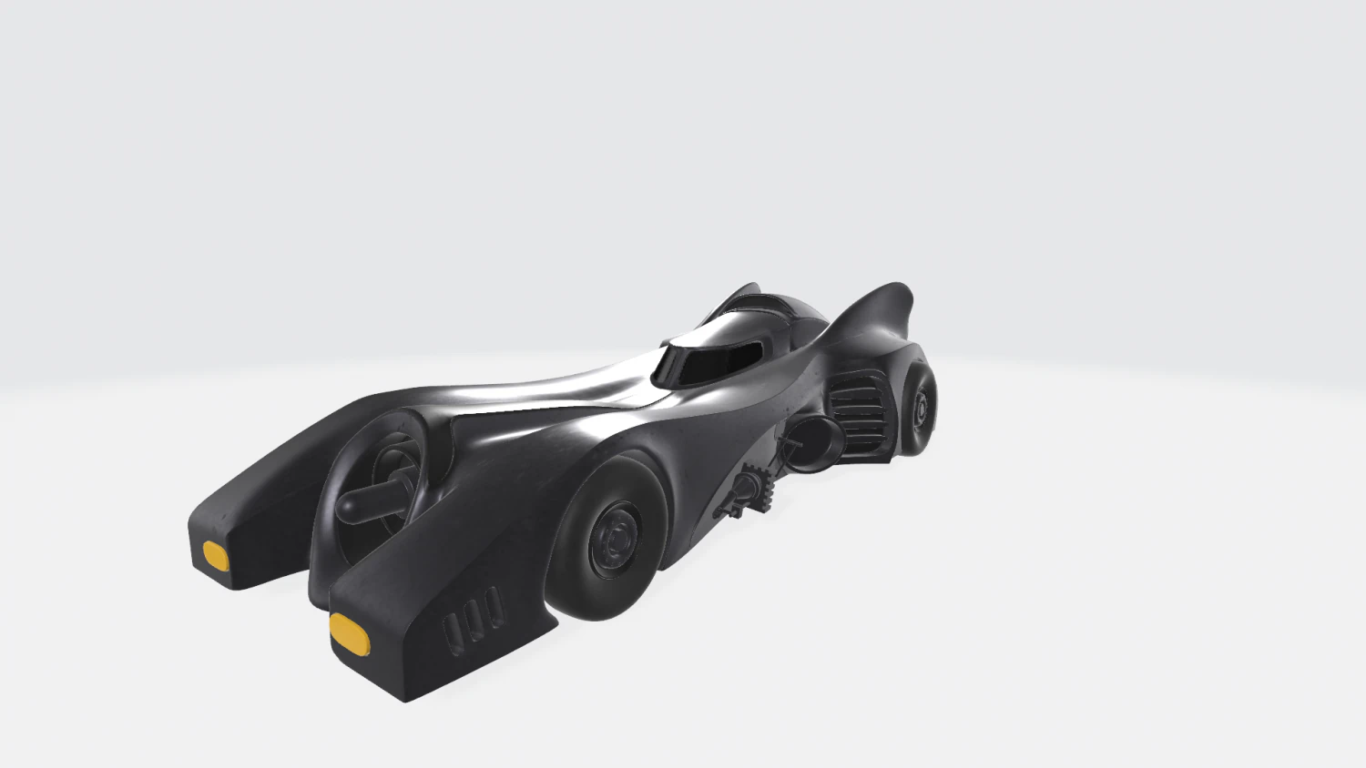 Batman mobile 1989 3D Model .c4d .max .obj .3ds .fbx .stl .blend 