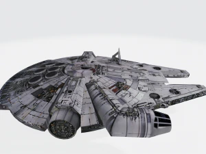 Guerre stellari Millennium Falcon Modello 3D