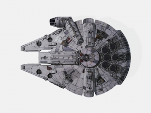 Star wars Millennium Falcon 3D मॉडल