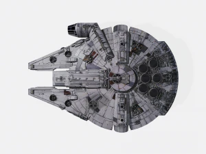 Guerre stellari Millennium Falcon Modello 3D