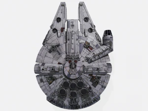 Guerre stellari Millennium Falcon Modello 3D