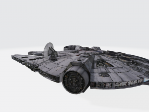 Star wars Millennium Falcon 3D मॉडल