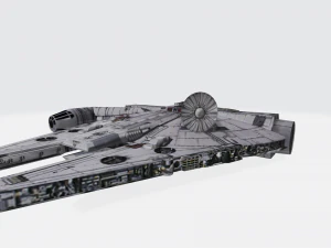 Guerre stellari Millennium Falcon Modello 3D