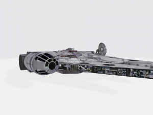 Star wars Millennium Falcon 3D मॉडल