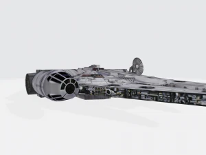 Guerre stellari Millennium Falcon Modello 3D