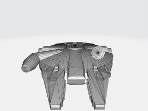 Star wars Millennium Falcon 3D मॉडल