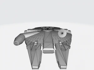 Guerre stellari Millennium Falcon Modello 3D