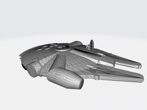 Star wars Millennium Falcon 3D मॉडल