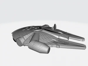 Guerre stellari Millennium Falcon Modello 3D