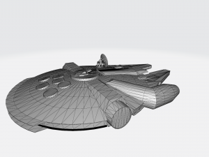 Star wars Millennium Falcon 3D मॉडल