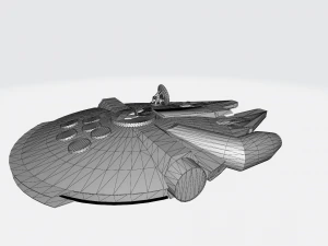 Guerre stellari Millennium Falcon Modello 3D