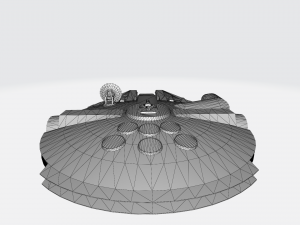 Star wars Millennium Falcon 3D मॉडल