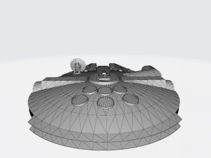 Guerre stellari Millennium Falcon Modello 3D