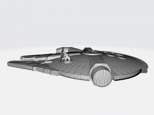 Star wars Millennium Falcon 3D मॉडल