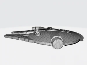 Guerre stellari Millennium Falcon Modello 3D