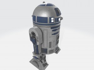 R2-D2 Starwars Modello 3D