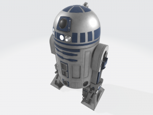 R2-D2 Starwars Modello 3D