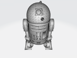 R2-D2 Starwars Modello 3D