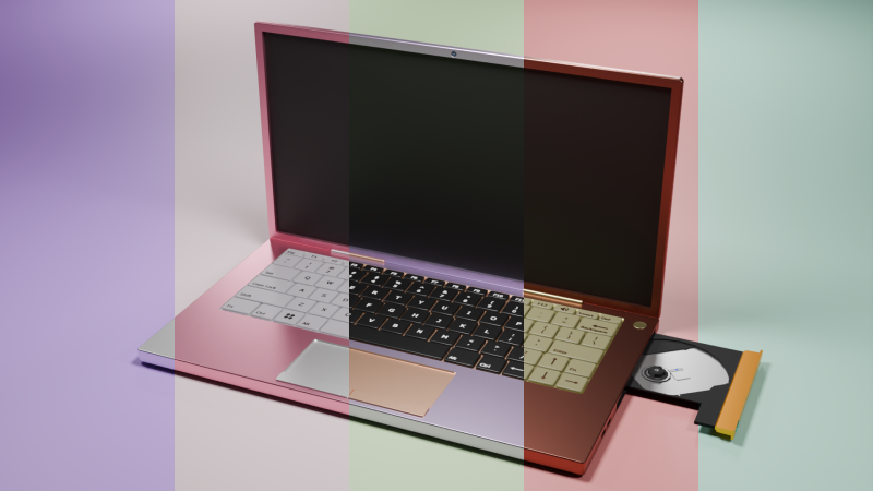 LX Laptop Modèle 3D .c4d .max .obj .3ds .fbx .stl .blend 