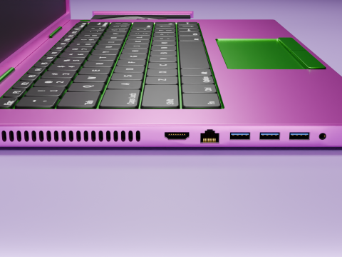 LX Laptop Modèle 3D