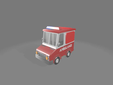 LowPoly cartoon cars 3D Model