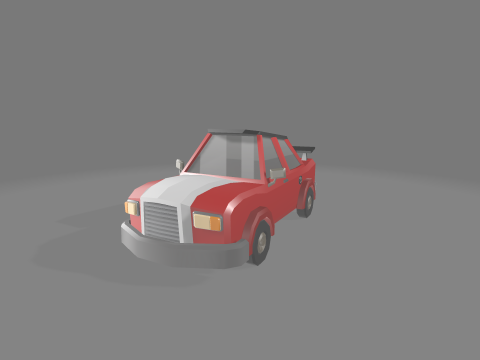 LowPoly cartoon cars 3D Model