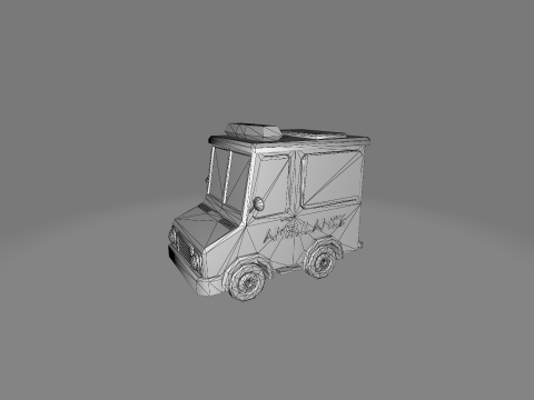 LowPoly cartoon cars 3D Model